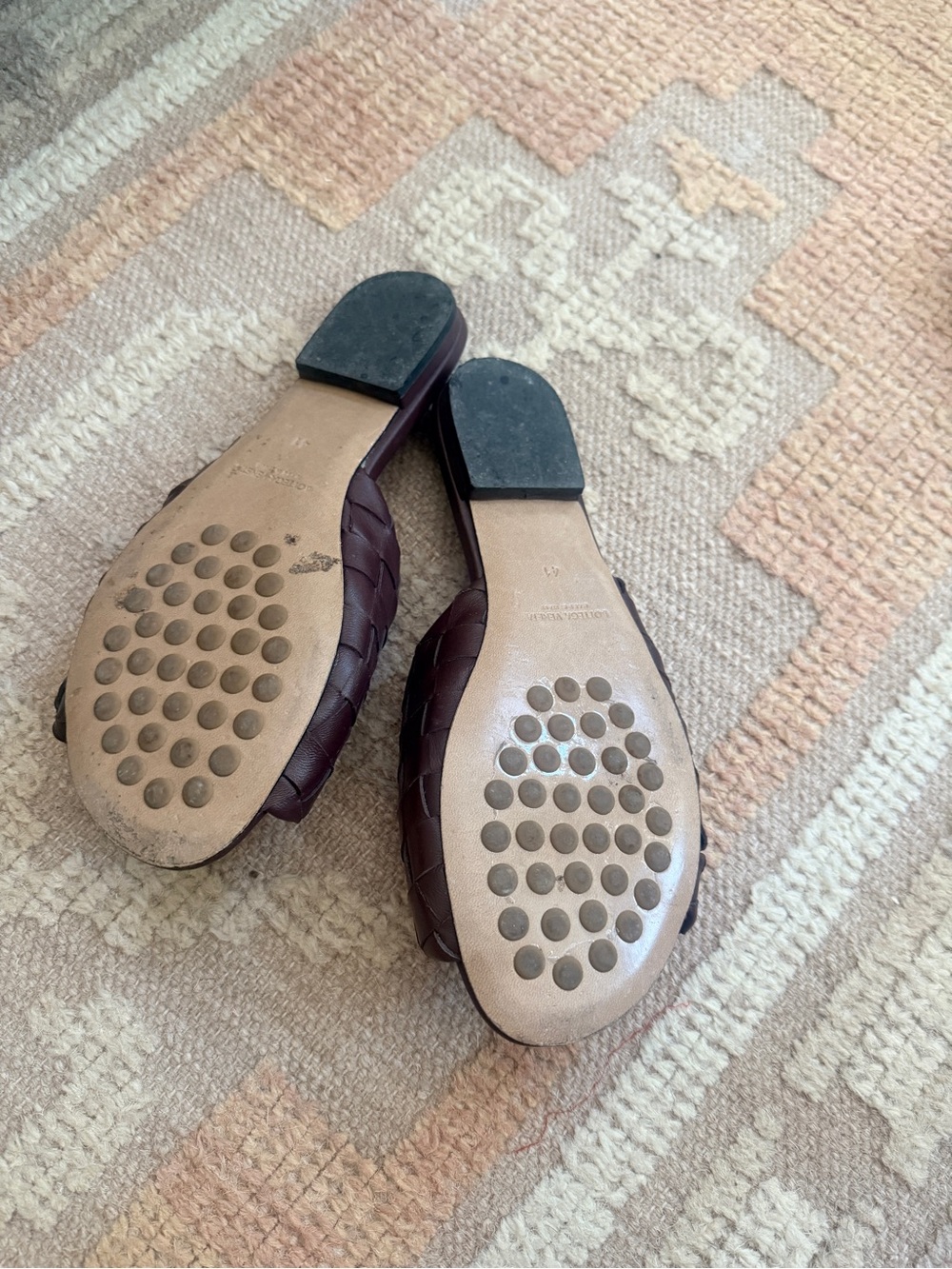 Brown leather sandals sz 9.5 - Picture 3 of 3
